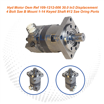 Charlynn 109-1238-006 Aftermarket Geroler Motor | SAE B Flange 31.75mm 14T Shaft